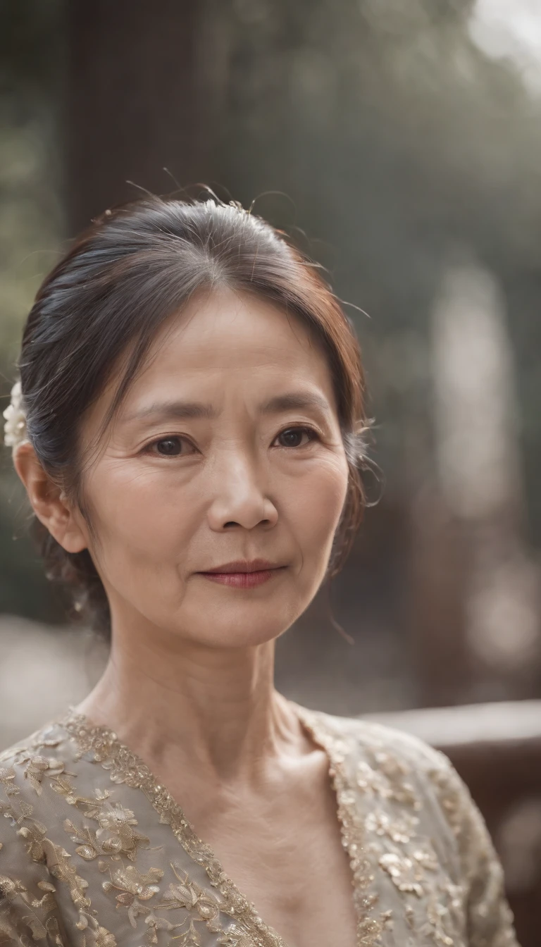 whole body display，A 48-year-old Chinese woman