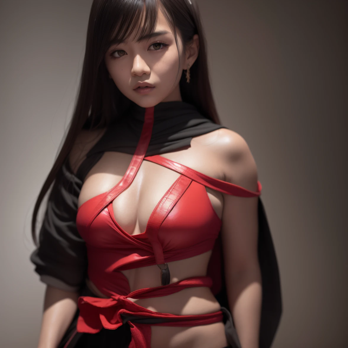 CG blockbuster，Asian woman poses in colorful bikini, photorealistic anime girl rendering, detailed face of a asian girl, 3 d anime realistic, Smooth anime CG art, Realistic. Cheng Yi, Realistic anime 3 D style, render of a cute 3d anime girl, Rendu portrait 8k, 3 D rendering character art 8 K, Kawaii realistic portrait， （Linen batik scarf）， Angry fighting stance， looking at the ground， Batik linen bandana， Chinese python pattern long-sleeved garment， rainbowing（Abstract propylene splash：1.2）， Dark clouds lightning background，废墟（realisticlying：1.4），Black color hair，Flour fluttering，Telephoto lens high， A high resolution， the detail， RAW photogr， Sharp Re， Nikon D850 Film Stock Photo by Jefferies Lee 4 Kodak Portra 400 Camera F1.6 shots, Rich colors, ultra-realistic vivid textures, Dramatic lighting，8K quality, Girls，Backstreets， Dark clouds lightning background（realisticlying：1.4），Black color hair，， RAW photogr， Sharp Re， Nikon D850 Film Stock Photo by Jefferies Lee 4 Kodak Portra 400 Camera F1.6 shots, Rich colors, ultra-realistic vivid textures, Drama lamp film CG society。,，Tropical canyon battle scene、Chinese big breasts、Vintage trench coat、three kingdom、ember、100 people、Faraway view、intense battles、high detal、masuter piece、NSFW，Multi-layered long-sleeved gauze garment，Quick-drying vest，Colorful cotton and linen sweater，Red and black snake cloak cloak，Doomsday ruins（废墟）Climb the streets（Armageddon）eyes filled with angry，He clenched his fists
