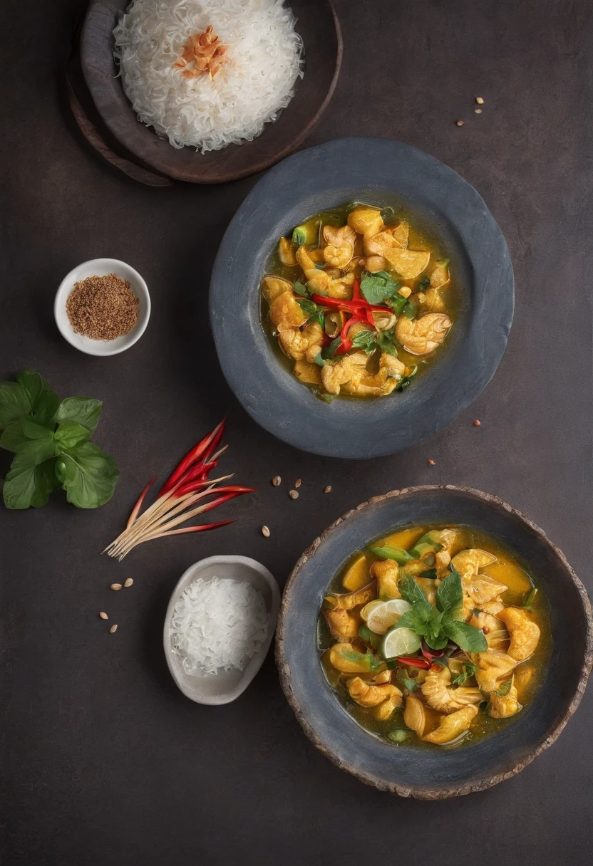 (bestquality:1.2, masterpice:1.2), vibrant, Realistic, Amazing and dark 8K photos:1.37, Thai Food, pad krapao, Natural backdrop
