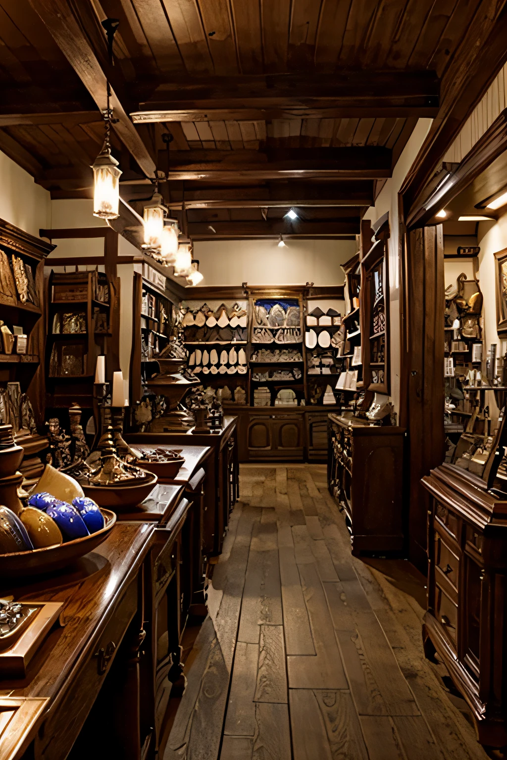 (masutepiece:1.2, High quality),Antique shop,profitable,Fantasia,in isekai