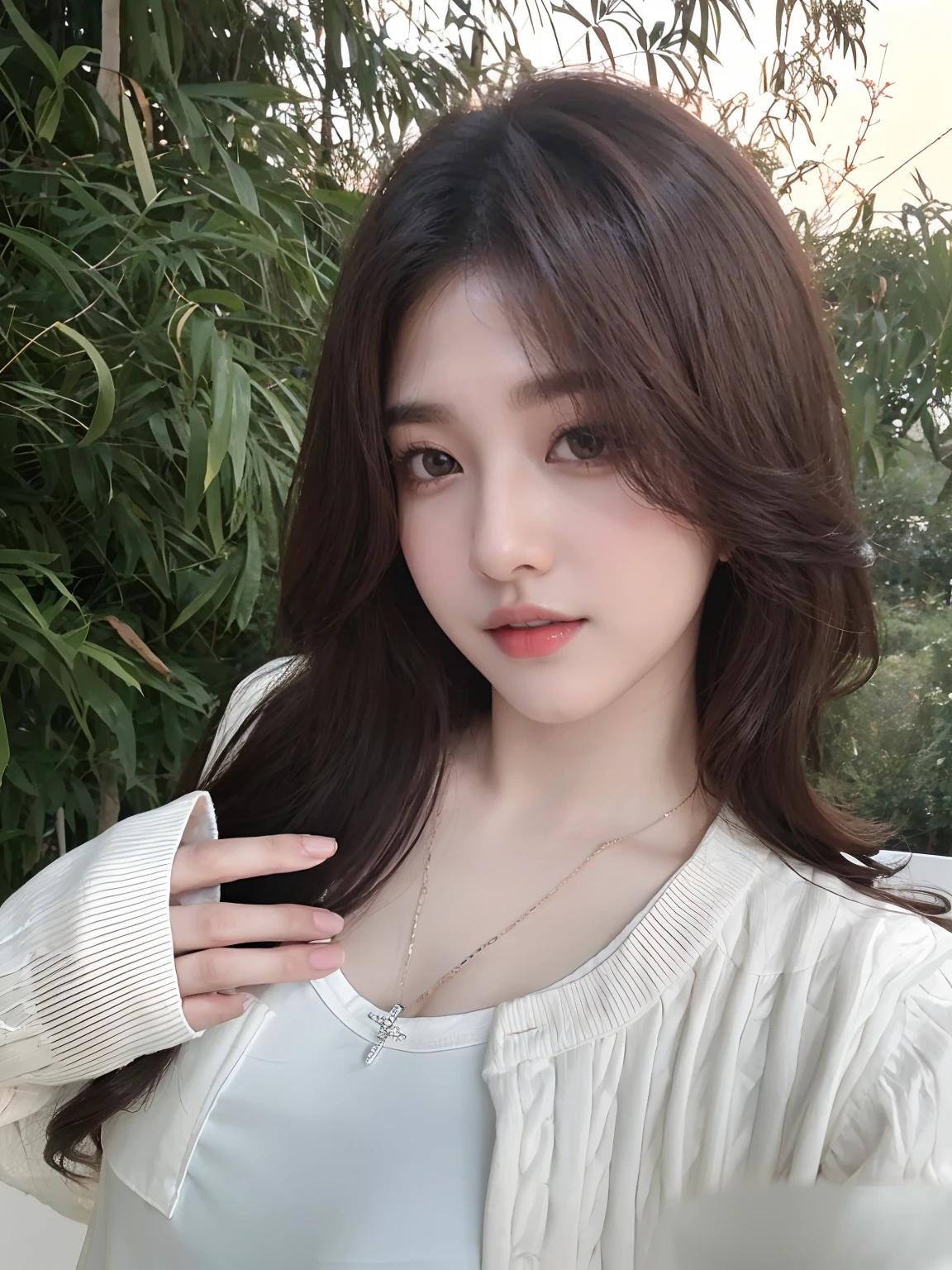 Aravi asian woman posing for photo with long brown hair and white shirt, beautiful Korean women, Gorgeous young Korean woman, Beautiful young Korean woman, ulzzangs, Korean girl, popular korean makeup, xintong chen, young lovely Korean faces, jaeyeon nam, Popular Korean makeup, 19-year-old girl, bae suzy, Shin Jinying