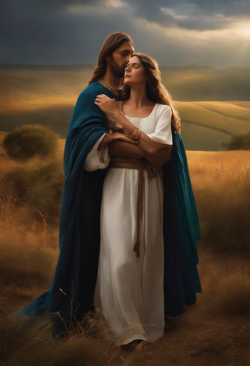 el "dama" met the Nazarene at the top of the hill.
Marta, Seeing Jesus, He threw himself at his feet, Giving vent to her tears, al tiempo que
exclamaba entre grandes gritos: «¡Master, Been here, mi hermano no hubiera
muerto!»
Jesus, Entonces, He bent down and after picking her up he said: "Ten fe, And your brother will rise again. Tears continued to run down the cheeks of Lazarus' sister, and Jesus went on:
"He who believes in me will live even though he dies. Truly I say to you, whoever lives believing
in me, Will never really die. Marta, Do you believe this?
The woman nodded her head and after wiping her eyes added:
"Yes, desde hace mucho tiempo creo que eres el Libertador, el Rijo de Dios vivo..., el que
tiene que venir a este mundo