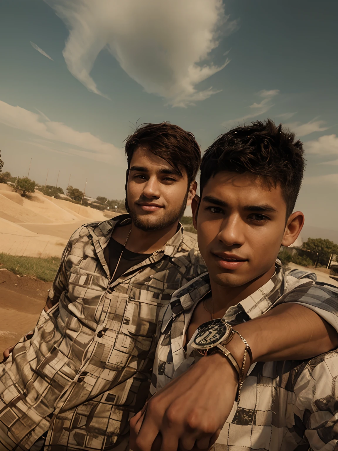 2 Boys college handsome