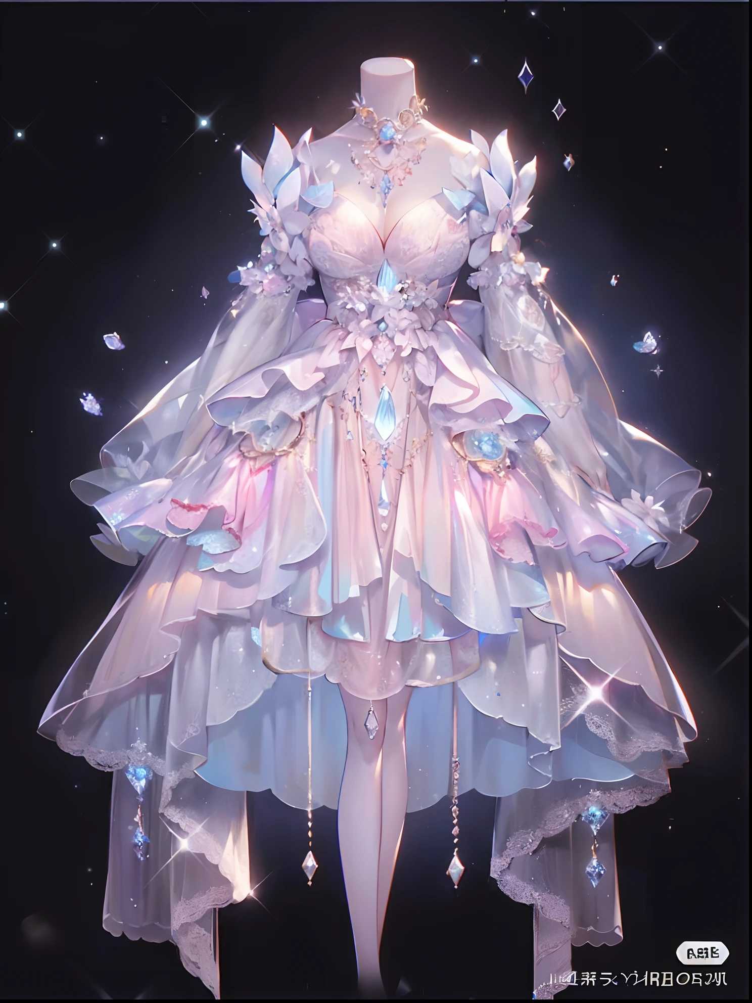 Ultra-realistic photo of a girl in a majestic white and gold black ball gown dress, Big beautiful dress, Complex puffy ball gown with lots of frills and rhinestones (Best Quality, masutepiece, art stations, Fantasy Art:1.2), Palace rooms, Beautiful cute girl, (long white hair:1.1), (Complex short gold skirt, Bare legs:1.2, Full body shot)