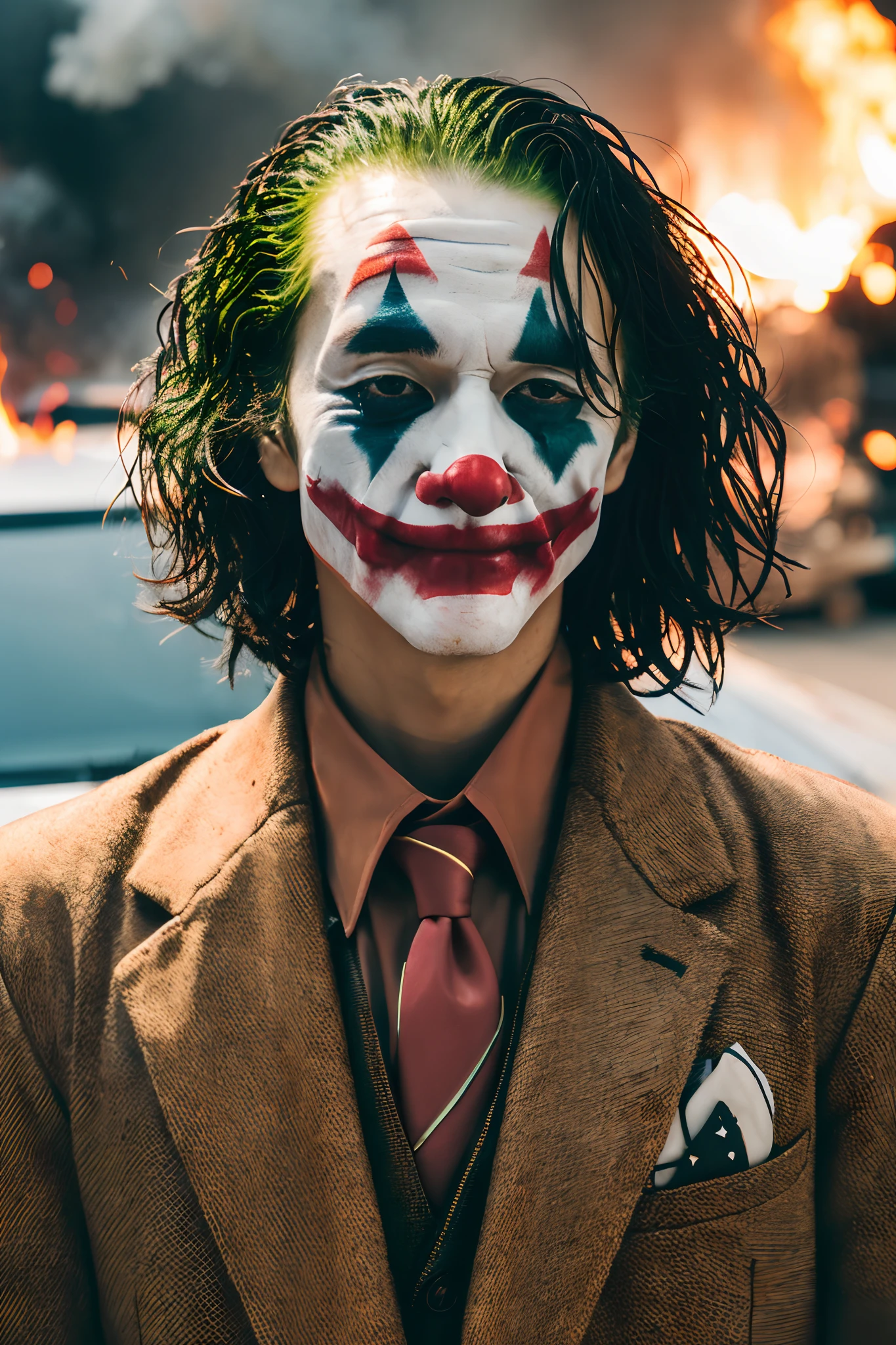 The joker with diamond grillz and a Yankees Derek Jeter jersey. With cuban chains on 