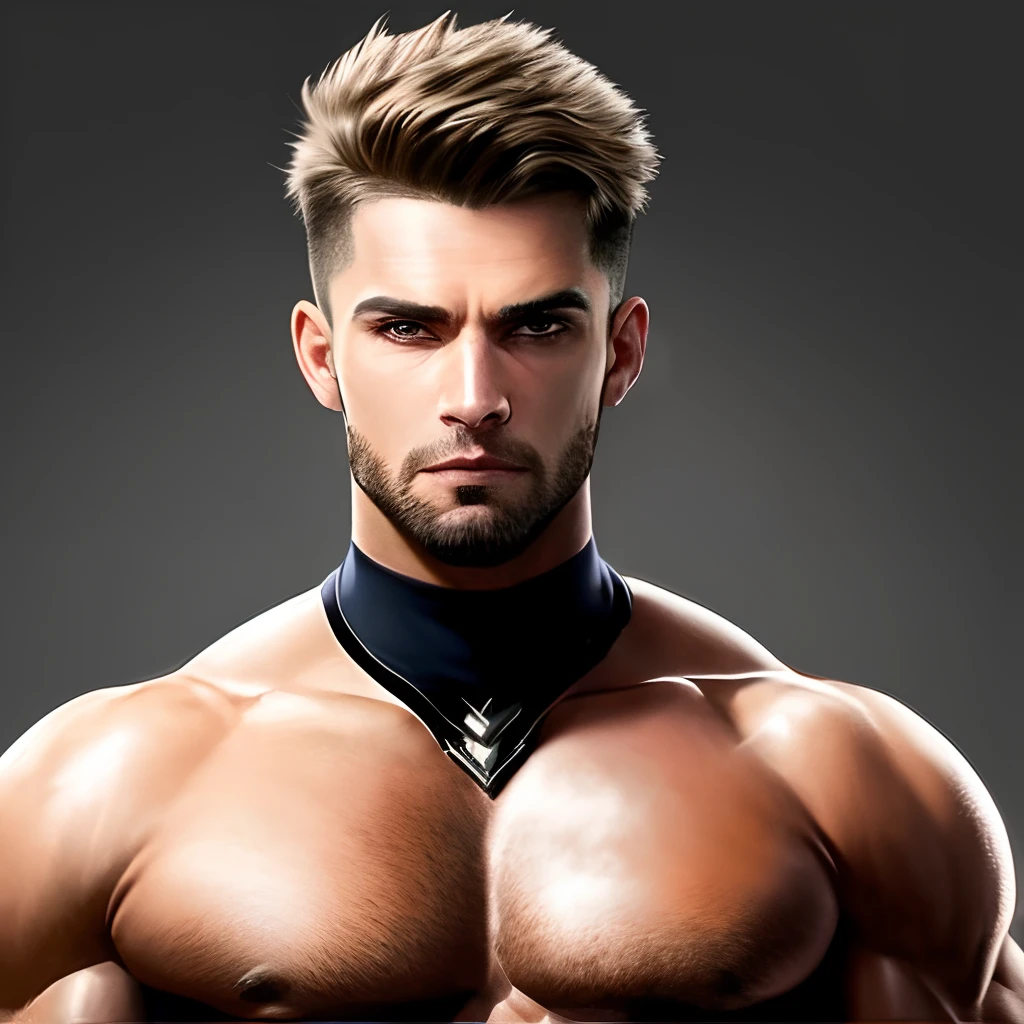 homem, Your own breastplate, olhos azuis, somente, Cabelos curtos, Foco no peito, Sem idade, corar, , cabelos pretos, parte superior do corpo, musculoso, Olhando para o Viewer