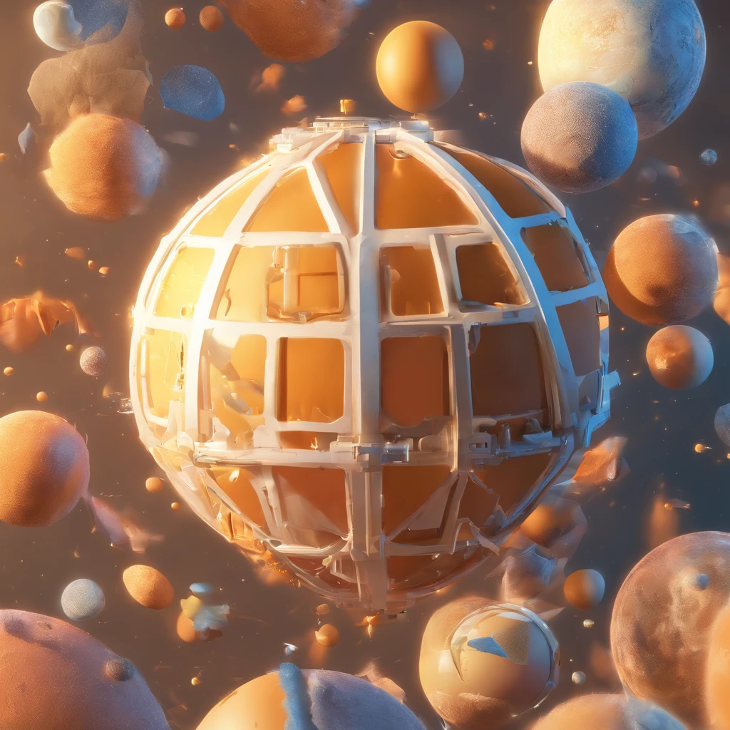 Cohete espacial despegado, arcilla, Brillante y delicado,fondo limpio de un color, Buen brillo, Renderizado 3D de,La mejor calidad