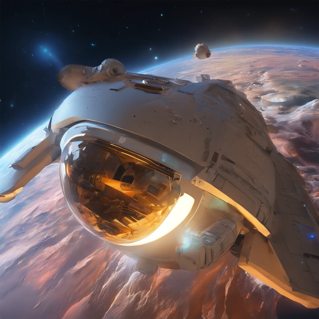 Cohete espacial despegado, arcilla, Brillante y delicado,fondo limpio de un color, Buen brillo, Renderizado 3D de,La mejor calidad
