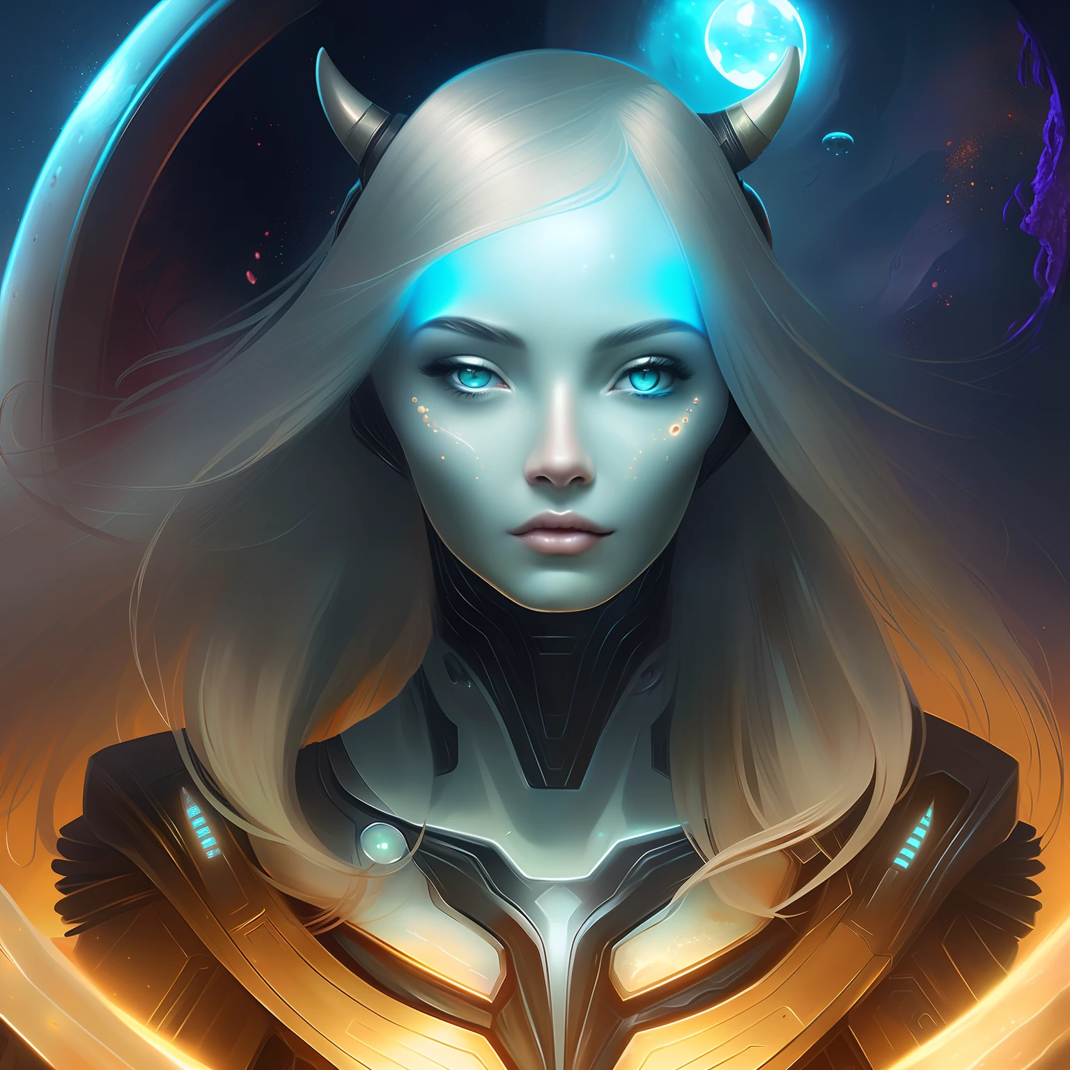 (8k, Foto RAW, melhor qualidade, senhor:1.2), (Realistic, photo-Realistic:1.37) uma imagem dos desenhos animados de uma mulher com cabelo longo e um vestido azul, feiticeira, Obra-prima Deusa da Tristeza, Nos, sacerdotisa, godess do mal, high sacerdotisa, jellyfish sacerdotisa, mystical atlantean valkyrie, portrait knights of zodiac girl, knights of zodiac girl, feiticeira, Vincent di Fate Nausicaa, SEIOS FARTOS, SEIOS GRANDE, PEITO GRANDE, SEIOS QUENTES, ((BLUE SKIN))