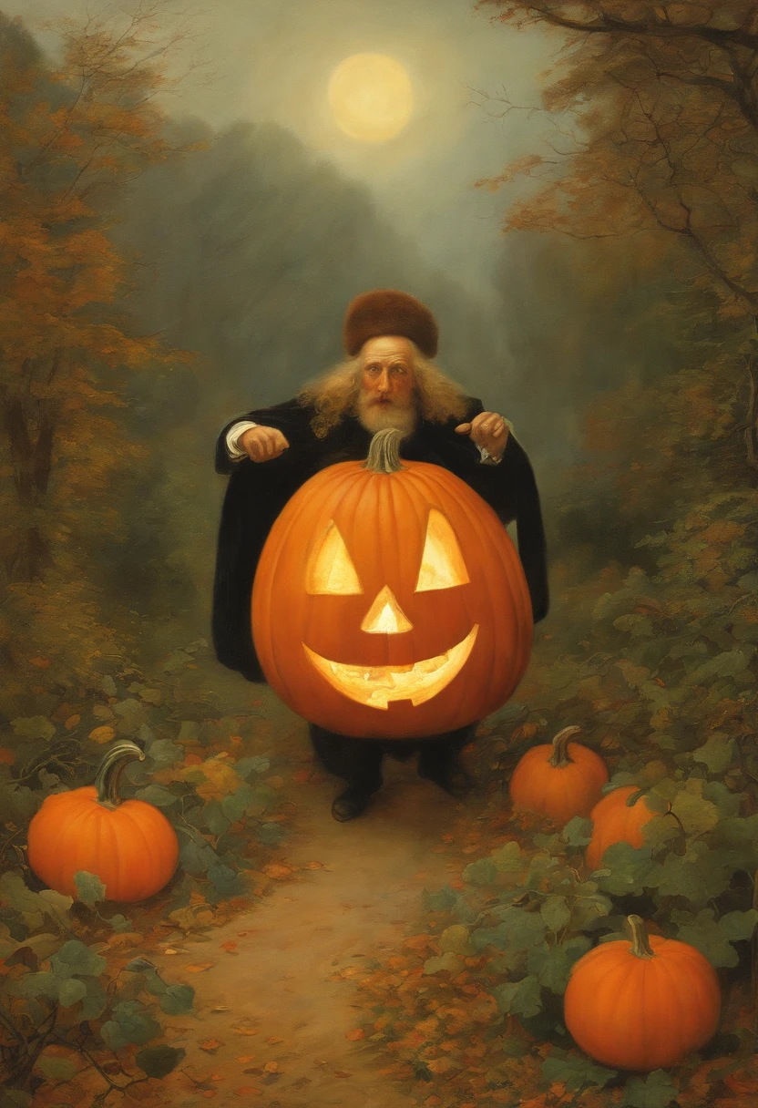 world, halloween, earth, pumpkin, Surrealism, modern, Carl Larsson, Action painting, stereogram