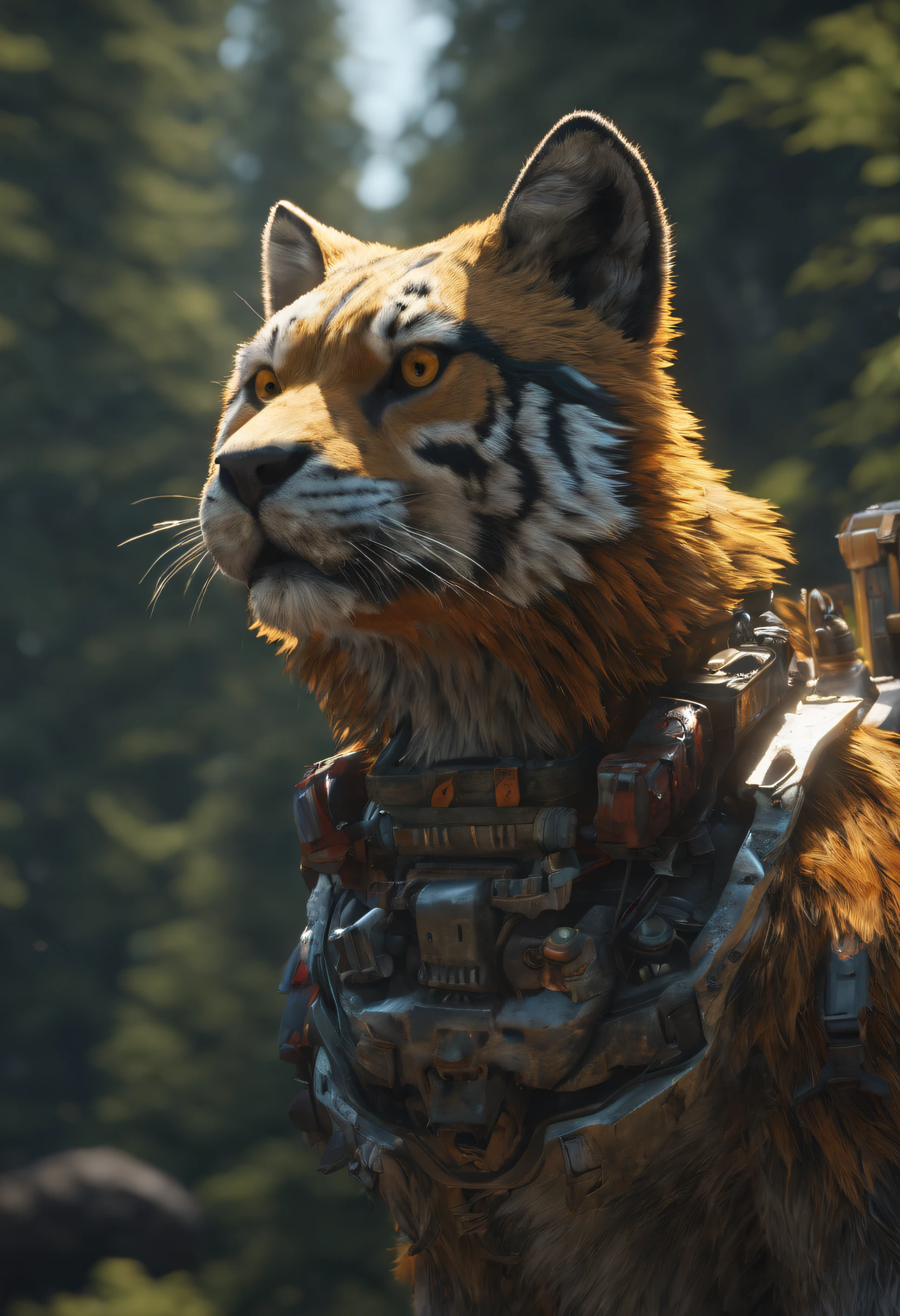 ((best quality)), ((masterpiece)), ((realistic,digital art)), (hyper detailed),DonMG414XL Taiga, octane rendering, raytracing, volumetric lighting, Backlit,Rim Lighting, 8K, HDR,