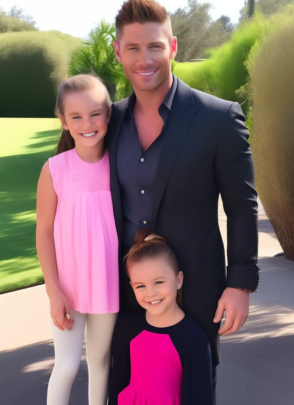 Jensen Ackles with his daughter