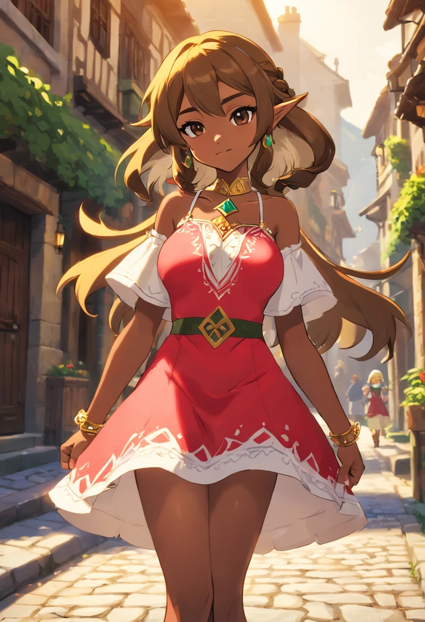 plein corps Esbienne, A beautiful ((africans girl)) wears a flared dress with her chest open, 22 ans, 22 ans 161cm jeune fille japonaise dans une rue sombre de la ville, Dark and strange streets, petite girl, Busty, Petite figure, long chestnut hair, Beautiful perfect flared dress,shoulders are visible, The hem of the dress floats gently., Pis de bonnet F, ((gros seins taille fine)), Inverted triangular face,amber eyes, golden eyes, exposed pubic hair,clivage