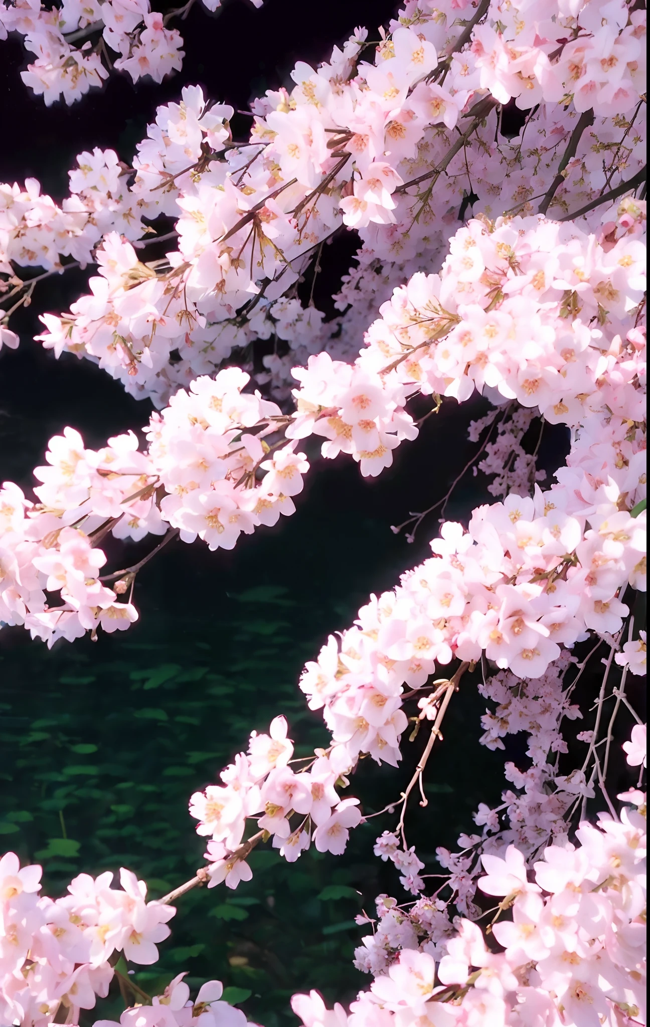 ,((Photorealistic:1.4)),(The upper part of the body),Best quality ,Masterpiece, An extremely delicate and beautiful, Extremely detailed ,CG ,Landscape photos ,8K, Amazing, finedetail, Masterpiece,Best quality,offcial art, 8k wallpaper,absurderes,Cherry blossoms, Lantern light, Depth of field,