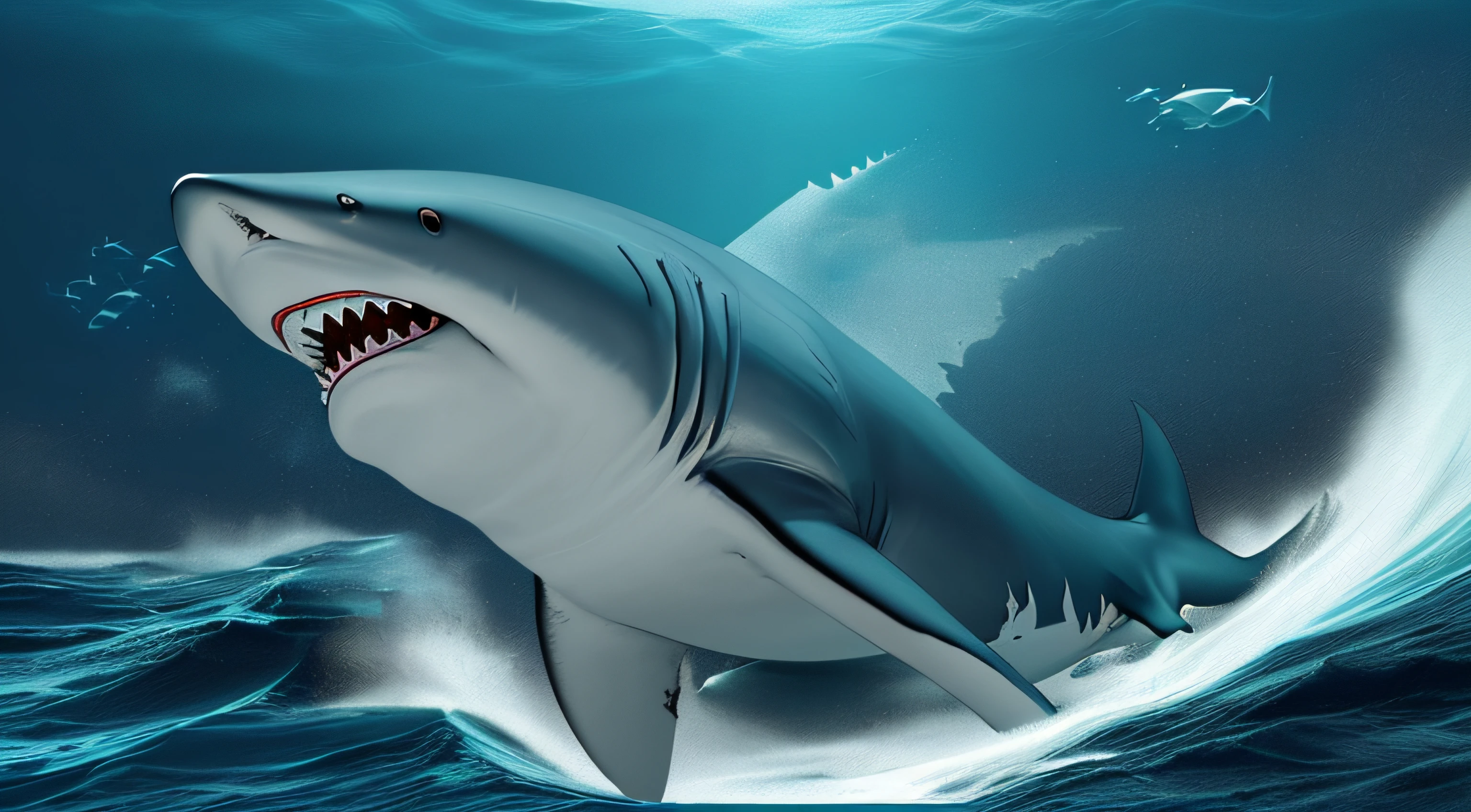 Hello, shark. She's been patrolling the ocean depths all day, and now it's time for her to sleep. Let's help the shark get comfortable and say good night.