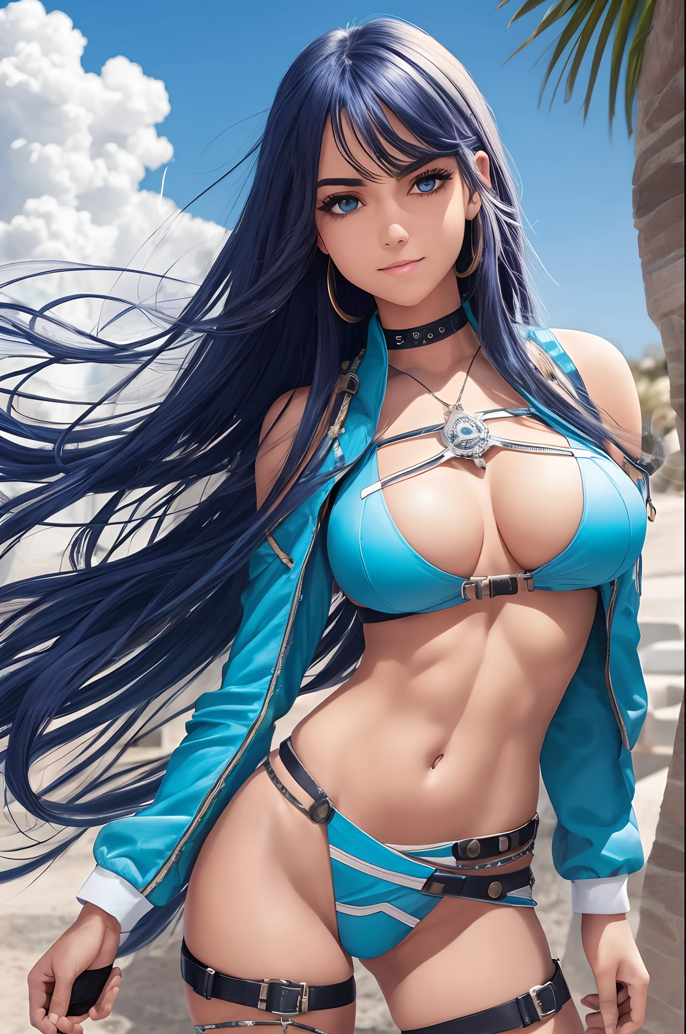fotorrealista, Show from hips to shoulders, girlish,Mujer,hembra, joven, 20 years old, Cabello absurdamente largo, cabello largo desordenado, Beautiful detailed cold face, sonrisa seductora, hermosos ojos detallados, Repollo de troncos,piel brillante, piel blanca, pierna alta, hielo detallado, absurdos,Arte elevado, Ridiculous resolution, High resolution, (Masutepiece:1.4), Super detailed, 1 Awkward girl, piel suave, piel lechosa brillante, Tetas colosales, grande , Venusbody, Doress、muslos gruesos y jugosos, 鎖骨, Escote Boca cerrada, They are smiling, cara linda,Abs(, musculosa,)Esdeath, bata blanca, Esdeath, 1girl, solamente, Cabello largo, senos, They are smiling, ojos azules, senos grandes, muslosaltos, tiene, escote, Pelo muy largo, cabello azul, arma, Botas, Cielo, espada, nube, uniforme, Zettai Ryouiki, militar, Uniforme militar, tatuaje, Botas de muslo, Brazos cruzados, calzado blanco, Gorra de pico, tatuaje en el pecho (Obra maestra:1.2), (La mejor calidad), (Ultra detallado), (8k, 4k, intrincado),(Tiro de cuerpo completo:1), (Altamente detallado:1.2),(Cara detallada:1.2), (Antecedentes detallados),Paisaje detallado, (Dynamic Angle:1.2), (dynamic pose:1.2), --auto