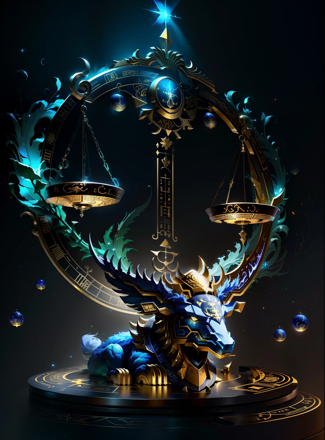 zodiac libra sign, libra symbol, High quality digital concept art, 8k hd wallpaperjpeg artifact, 8K high quality detailed art,