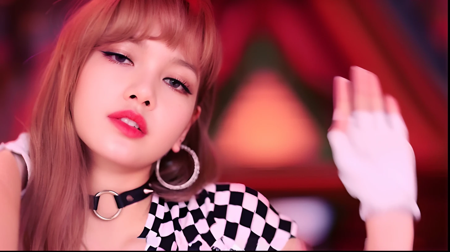 una mujer de pelo largo con un vestido a cuadros y guantes blancos, Parque Roseanne de Blackpink, Lalisa Manobal, Lalisa Manoban de Blackpink, Sun Yunjoo, Jossi de Blackpink, Jimin\labios regordetes, Retrato de Jossi de Blackpink, dos veces, Blackpink Jennie, JIA, Cl, portrait of female Korean idol, ji-min