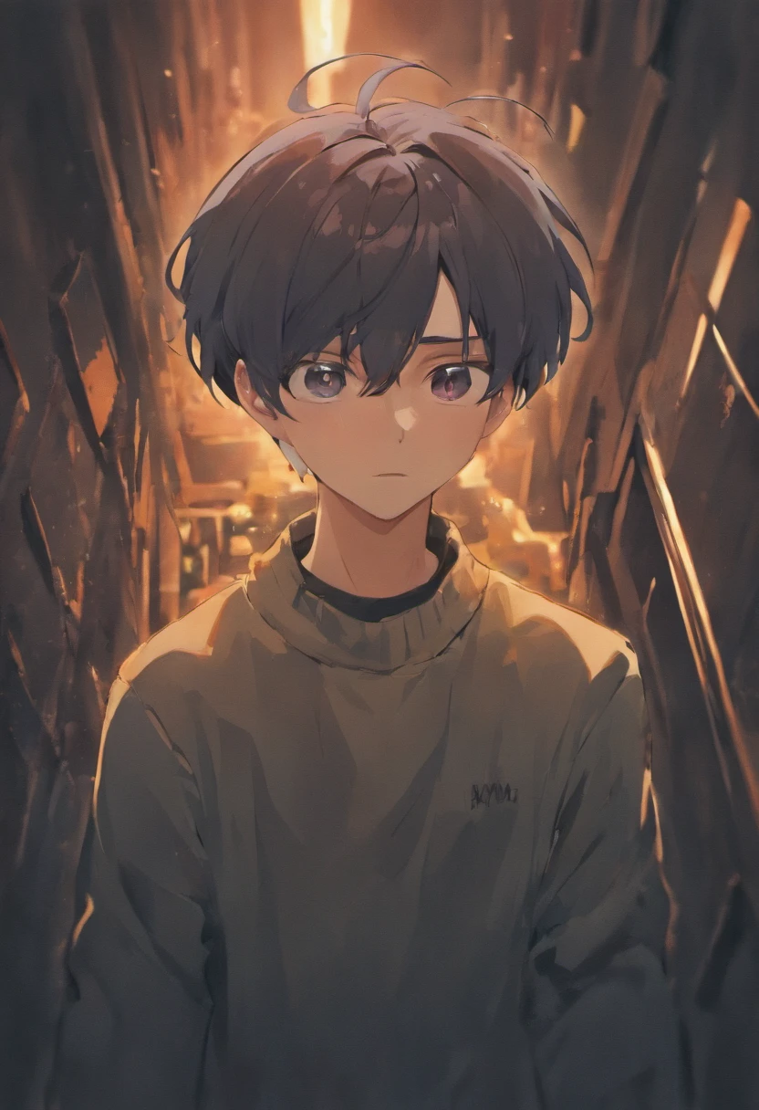 Portrait 2d drawing illustration of a father arafed boy with a teary face sitting in a dark room, a, depressed boy 2d illustration, portrait of evil boy, a portrait of a suicidal boy, beautiful portrait of a hopeless, portrait of depressed teen, photo of the boy, portrait of a ominous boy, intense lighting illustration , digital illustration drawing style