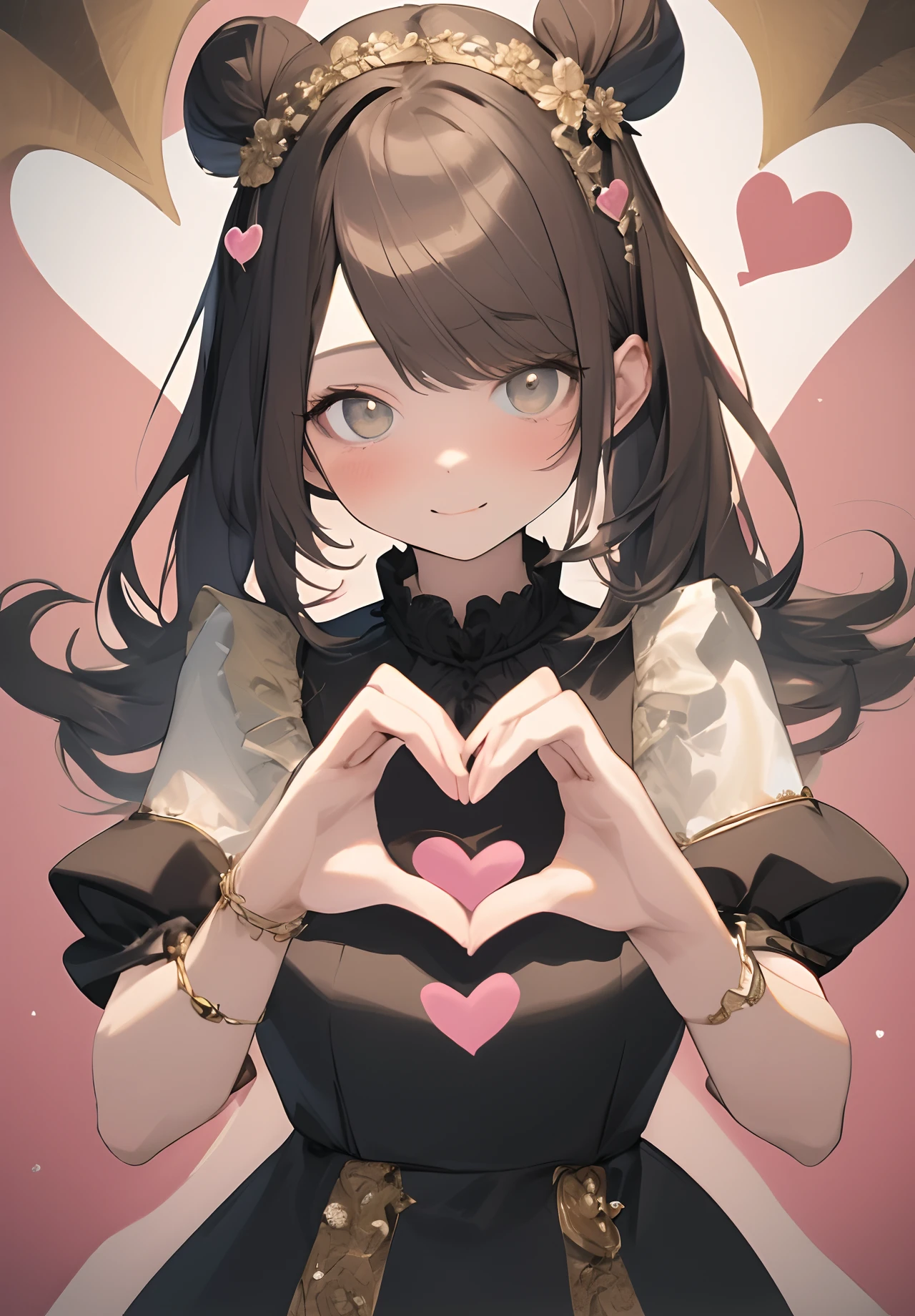 (masterpiece, best quality),1 girl,heart shaped hands