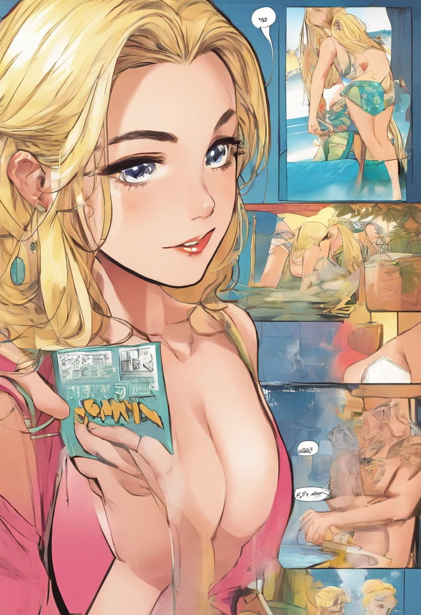 sixteen years old、a blond、Erotic swimwear、ssex、