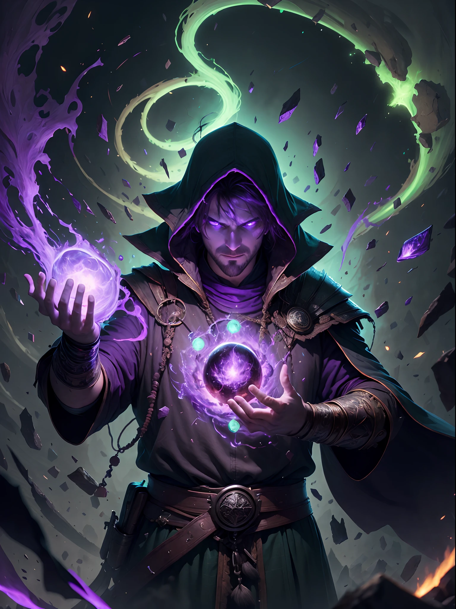 (1man, fat adult Scottish male:1.2), purple eyes, brown hair, undercut,
looking down, solo, half shot, detailed background, detailed face, (V0id3nergy, empty theme:1.1) evil mage, black light armor robes, determined expression, green color scheme, dark green light, summoning circle, bright magic text, dark atmosphere, shadows, realistic lighting, floating particles, sparks, surrounded by purple ray casting spell, summoning, (thick molten candles:0.8), red arcane symbols, eyes hungry for power, bloom
SCG,
