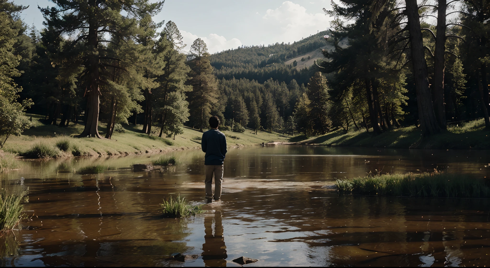 Exclude water from the place where a person is standing