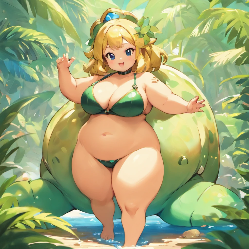 High-quality image quality，dinosaurs，adolable，Girl with thick fat chunky physique