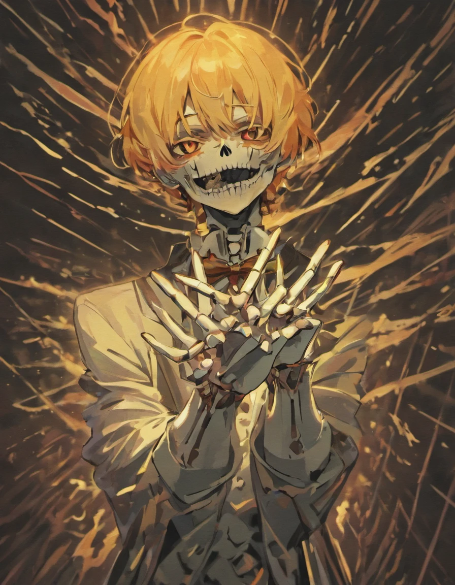 SKELETON HAND ILLUSTRATION, FLIPPING OFF , MIDDLE FINGER