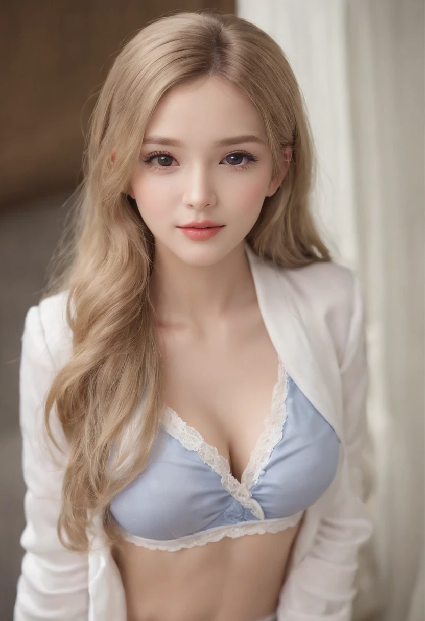 Grey and white high socks、 majicMIX Real、(Raw photography:1.2)、(Photorealsitic:1.4)、The beauty of beautiful details、 and delicate facial expressions、a blond、((Panties are visible))(pantie shot)、piercings 、Lashes、 beatiful detailed eyes、huge filesize、ultra-detailliert、hight resolution、Transcendent beauty top-quality、masterpiece、、(American girl' high school uniform))、Very detailed expression, finely detail、Highly detailed face movie lighting、20year old girl、front facing、((dynamicposes)))、(Lean Back:1.2), (Standing Open Stance))、(From below:1.5), (up skirt:1.5), Check Pleated Skirt、blazers、Sexy upper eyes, (Spread your crotch to show your panties:1.5), (Small pink panties:1.5), (low rise:1.5), (Blonde long hair:1.5), (Fit body:1.5), (Slim legs:1.5), (High-legged small panties:1.5), (Can be seen as see-through panties :1.3)
