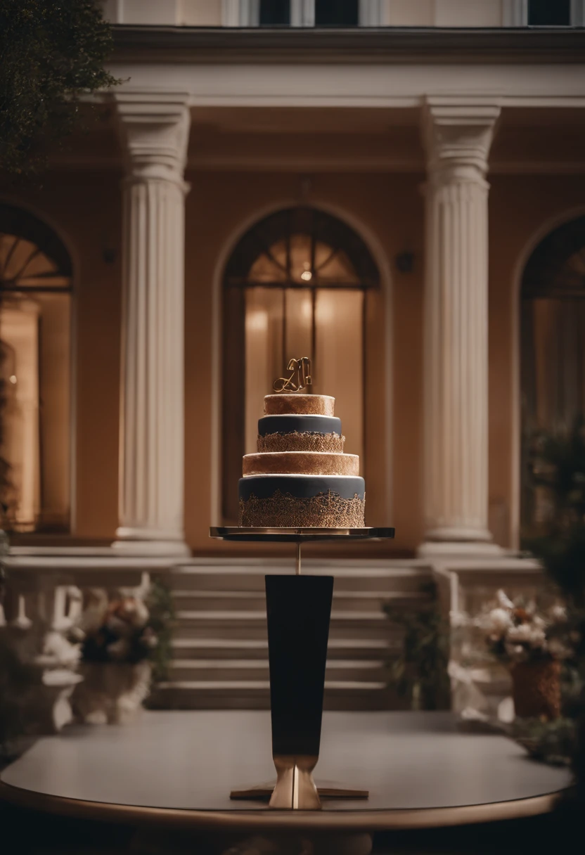 10th anniversary cake of the company AFI Immobilier in the form of a villa