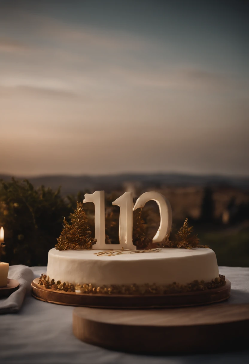 AFI Immobilier's 10th anniversary cake in the form of a villa with the name on the cake