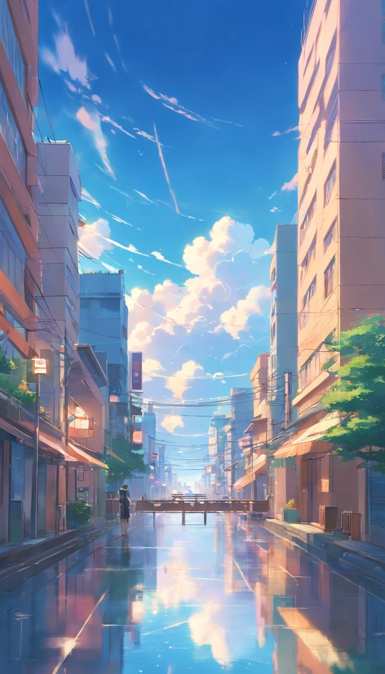 "Surrounded by clouds，Beautiful flowing picture，Delicately painted landscapes，Light clouds float on the surface of the water，It's like a fairyland。Hazy light penetrates the clouds，Stunning light and shadow effects are reflected。In the photo there is a sea of clouds，The looming scenery is mesmerizing。"