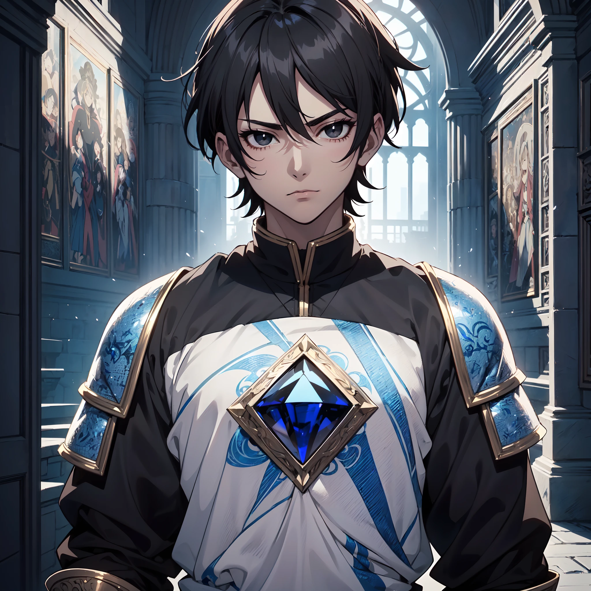 128K Ultra High Definition,
128K Ultra High Quality,
128K Ultra High Resolution,
Best Definition,
Best Quality,
Best Resolution,
Perfectly Detailed,
Perfectly Designed,
Extremely Detailed,
Extremely Designed,
Hyper Detailed,
Hyper Definition,
Hyper Quality,
Hyper Resolution,
Masterpiece,
(((Anime))),
Body Shot,
(((Boy))),
Handsome,
Muscular Body,
(((Black Short Hair))),
(((Black Eyes))),
(((Hyper Detailed & Perfectly Designed With Ultra High Quality Blue Sapphire Engravings & Jeweled Ninja Armor))),
(((Inside Of Medieval Royal Palace Background Scenery))),