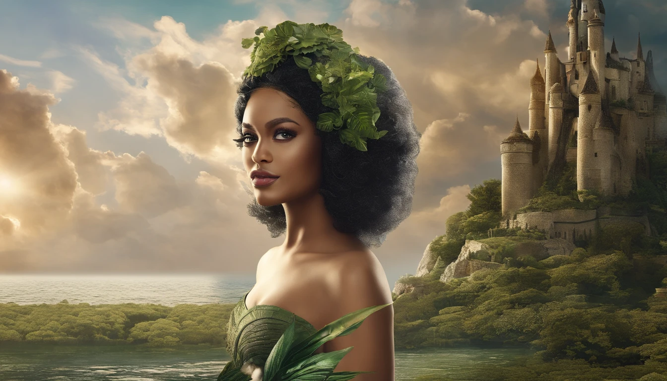 ((("Une superbe femme france de 29 ans")) fait une coupe de cheveux dans un salon de coiffure avec les yeux noirs et la une robe verte. The image must be captured in a (("Realstic, Style candide")) avec (("chaud, natural lighting")) to create a realistic scene. Utilisez un (("Objectif 16mm")) to focus on dark hair, and the environment and the image must be (("High resolution")) for exceptional detail.
