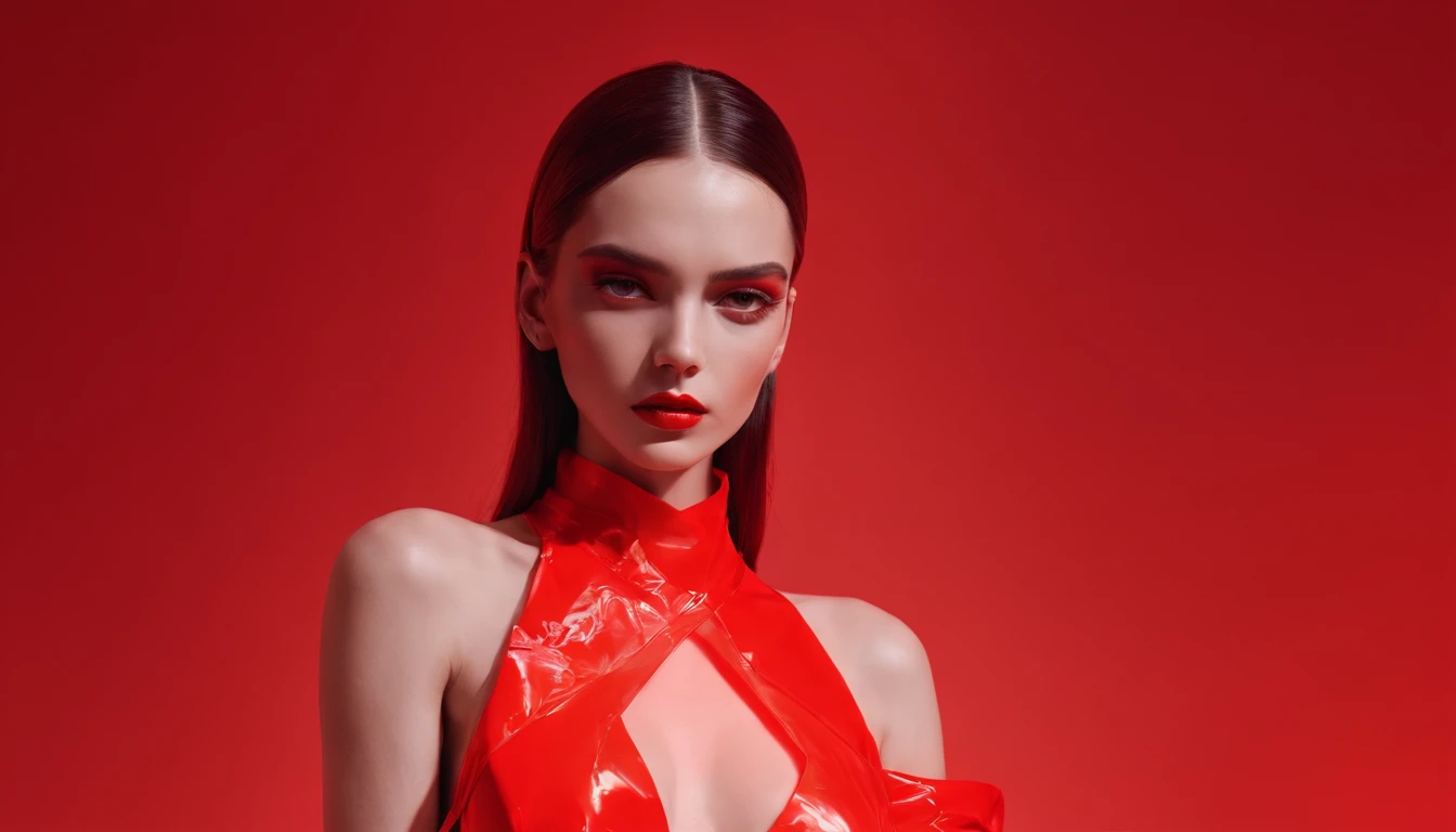 Red neon background