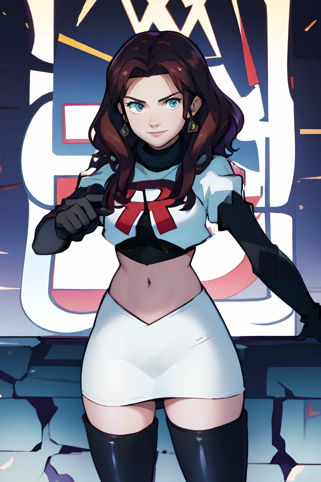 Koyomi Mizuhara, brown hair, long hair, glasses, nose, white gym shirt, red tight biker shorts/White thong over biker shorts, black high socks, shoes, medium breasts, wallpaper, luscious lips, curvy waistline, view from behind, standing, 90’s photo shoot, looking at viewer, evil smirking,