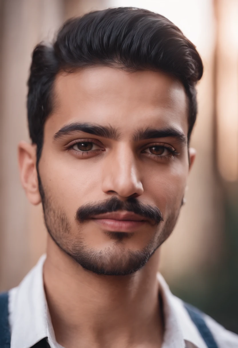 23 year-old Egyptian handsome man with big moustache