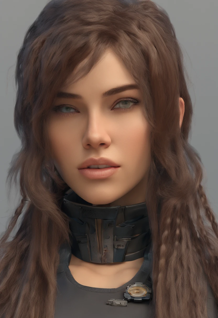 ((mejor calidad)), ((obra maestra)), ((realista)), Medusa, cuerpo completo, The hair is made up of countless small red dreadlocks, ojos verdes, cara femenina madura, parte superior tallada en metal, aura real, tendencia en artstation, foco nítido, foto de estudio, detalle intrincado, muy detallado, ojo detallado, illustration, muy detallado, foco nítido, renderizado digital, profesional, 4k