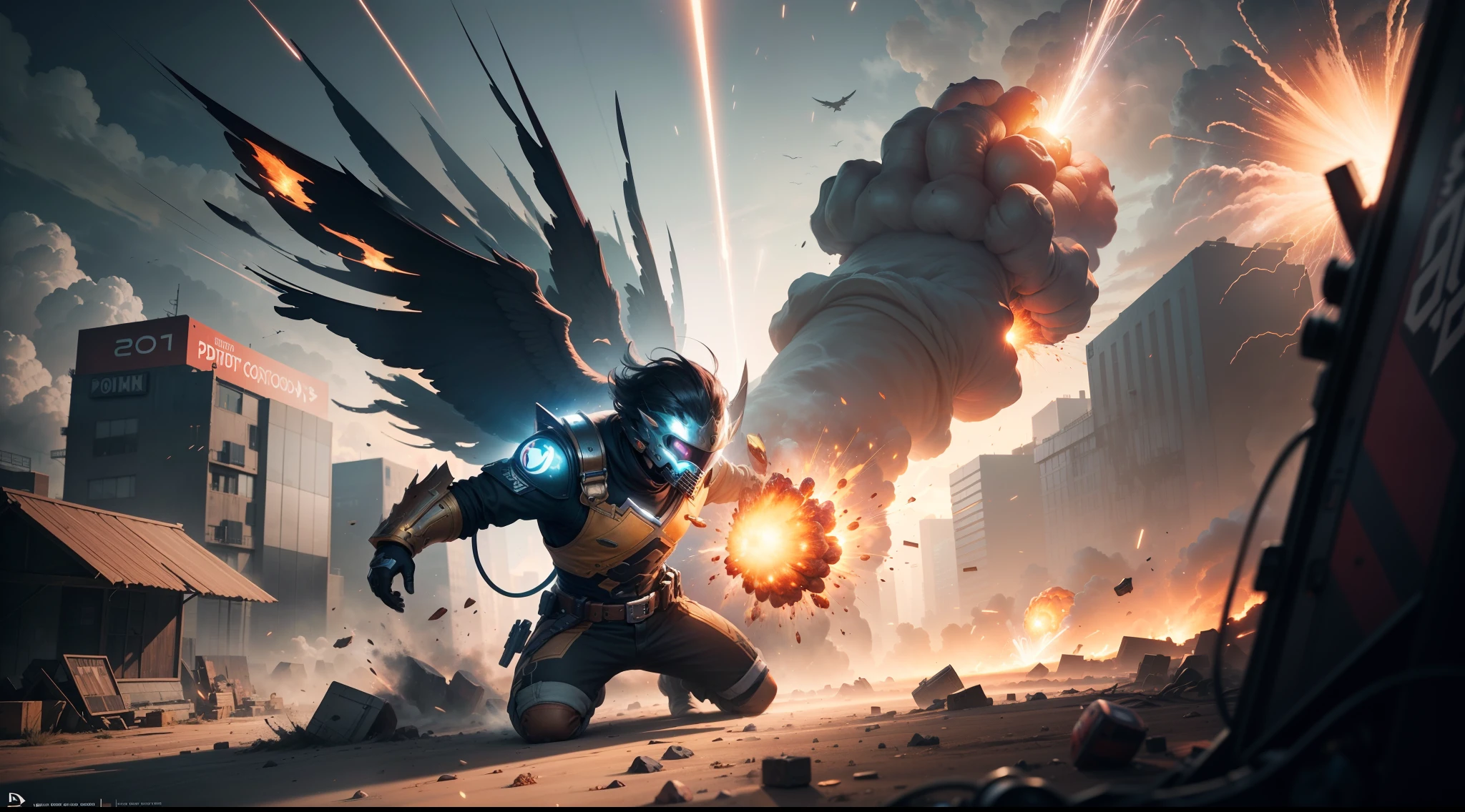 there is a video game controller that is exploding in the air, concept art by Daryush Shokof, unsplash, shock art, playstation, video game digital art, ps 3, amazing splashscreen artwork, ps 3 graphics, playstation 3, pc wallpaper, playstation 6, amazing wallpaper, ps 4, ps4, 4 k wallpaper, 4k wallpaper --auto