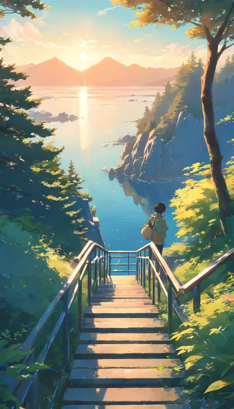 lakes、evening light、stairways、Winters、bike