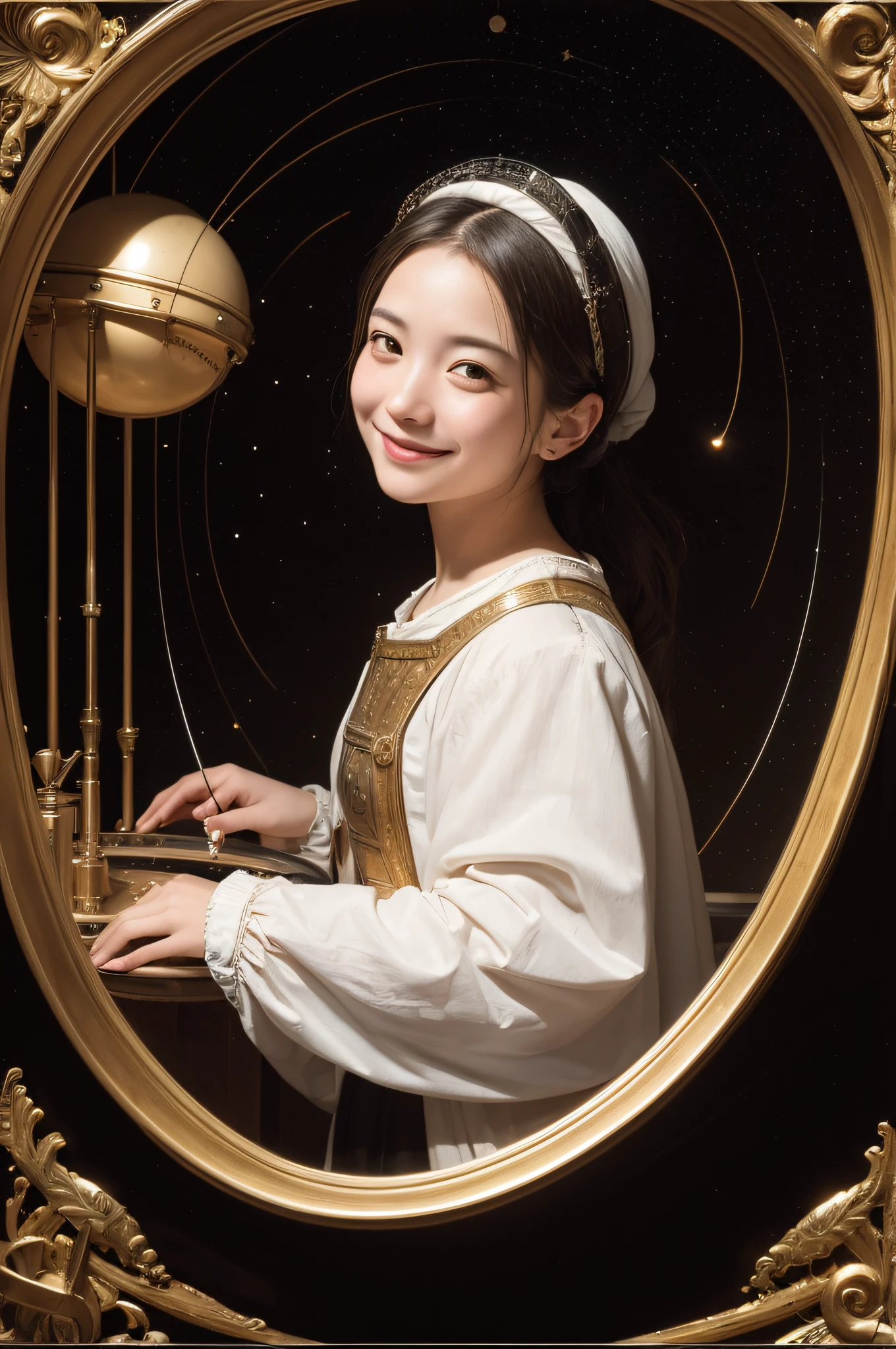Astronomical machines,,Cute smile,researcher,Caravaggio's paintings
