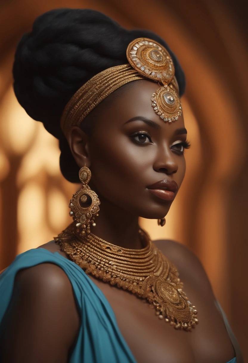(Professional 3D rendering:1.3) de (Realistic:1.3) Foto de arte mais bonito do mundo,(((SOMENTE O ROSTO)))Yemanja, orisha, rainha africana,roupas azuis,Orixá queen of the oceans,cores azuis, vestindo um ade detalhado e intrincado, olhar materno, cosmic goddess,impressionismo,Afrofuturista, corpo inteiro 8k unidade render, poros da pele, very dark lighting, sombreamento pesado, circunstanciado, rosto detalhado, (Vibrando, fotografia realista, Realistic, Dramatic, Escuro, foco nítido, 8k), (Roupas africanas de tribos :1.4), ((((use tecidos)))), (intrincado:1.4), decadente, (altamente detalhado:1.4), Pintura digital, rendering by octane, art stations, conceito-arte, liso, foco nítido, germe da arte, (Loish:0.23), Wlop Ilya Kuvshinov, e greg rutkowski e alphonse mucha gracias, (global ilumination, studiolight, light volumetric), beira do mar, floating particles,(((close-up rosto))), ((Fundo escuro noite estrelada:1.3)),CGSesociedade,art stations