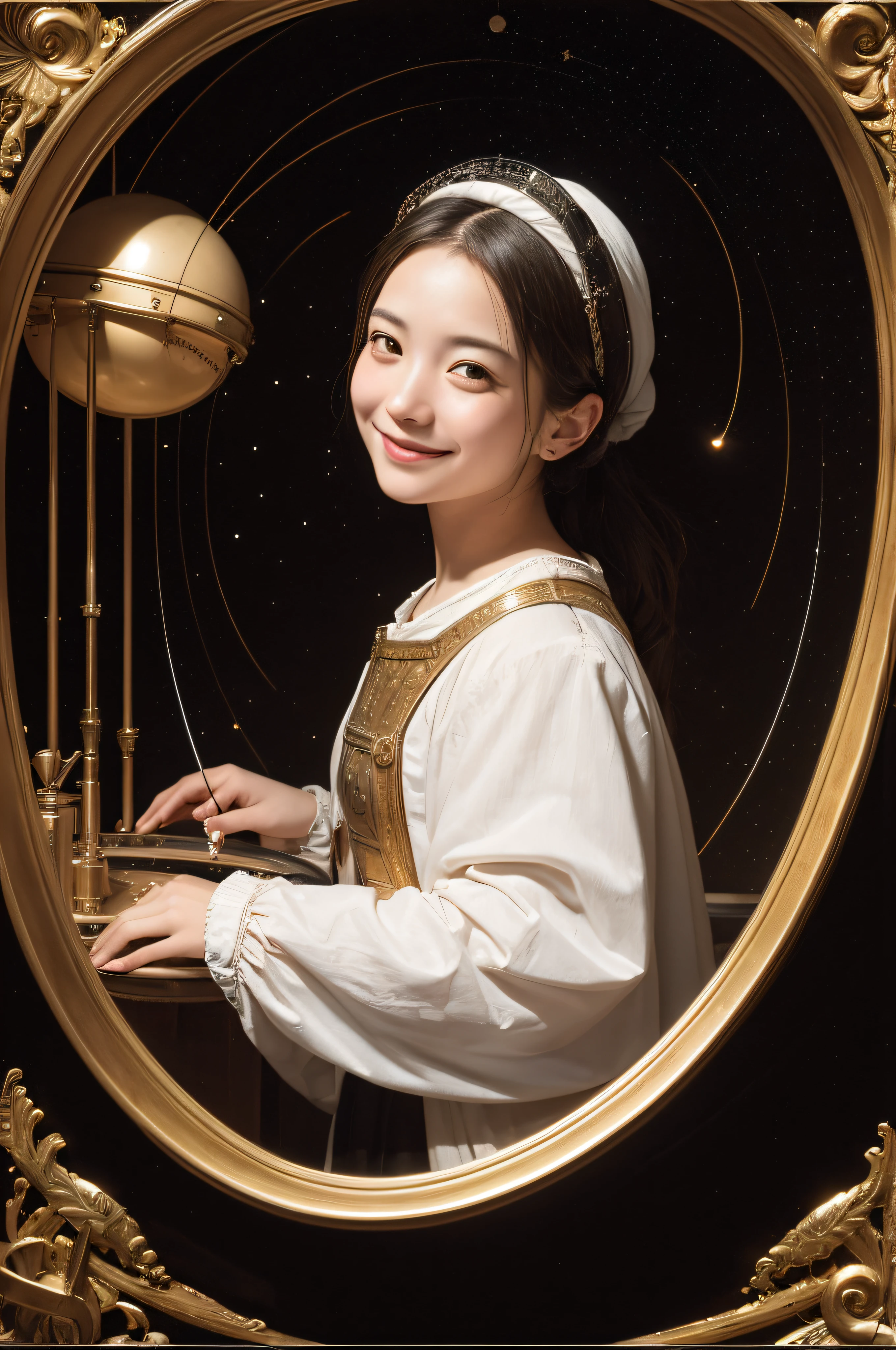 Astronomical machines,,Cute smile,researcher,Caravaggio's paintings