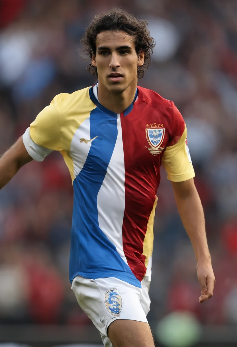 Uruguayan nationality, Born in 2008, 21-year-old, South American, Central midfielder, Face only, Frontal photo