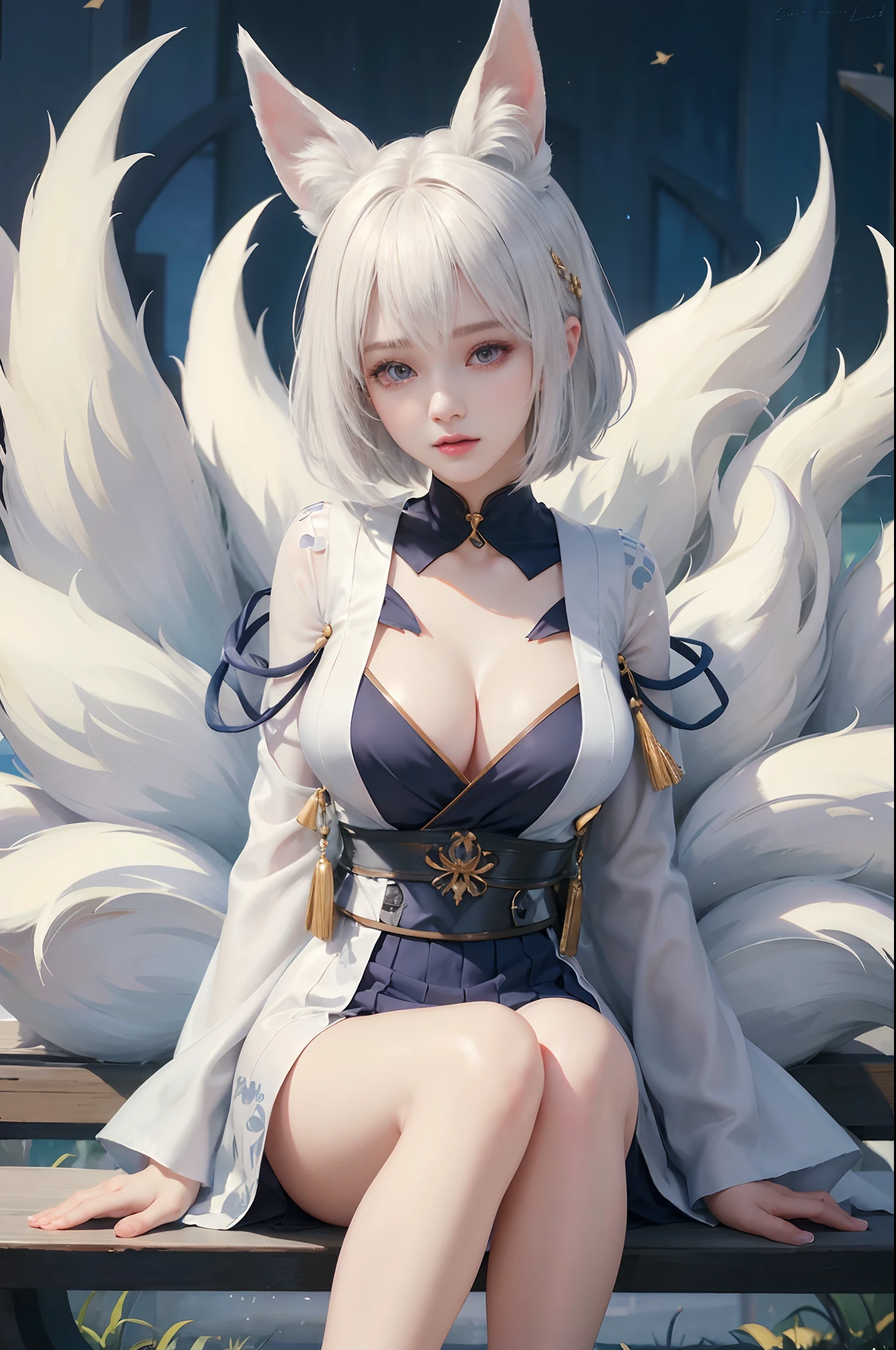 looking from above,((best qualtiy)),((tmasterpiece)),(the detail),1girll,She wore a revealing white dress。The dress exposes the shoulders and navel,Fits the body,It beautifully accentuates its curves。Her skin was as white as ivory,Soft and smooth to the touch。Her branded hair is straight and shiny。Her long hair ran down her back,Make her figure look more beautiful。Her eyes were big and deep indigo。Her lips are painted with cherry-colored lipstick,Plump and raised。Her figure is somewhat mysterious,looking at viewert。She is in a minimalist、Simple and stark white room。Her face was beautifully trimmed,Her eyes and nose are clear。The big black eyes are attractive,It exudes a deep and subtle light。Her hair was long and shiny,Her ethereal beauty further enhances her charm。Her mouth is small,Well-shaped lips sparkle。Her skin is smooth,Tremendously beautiful,Almost silky。Her breasts and buttocks were large,The slender waist has a smooth line,The are beautiful。,(,,,),long drooping,long drooping,Abs,Wear white stockings