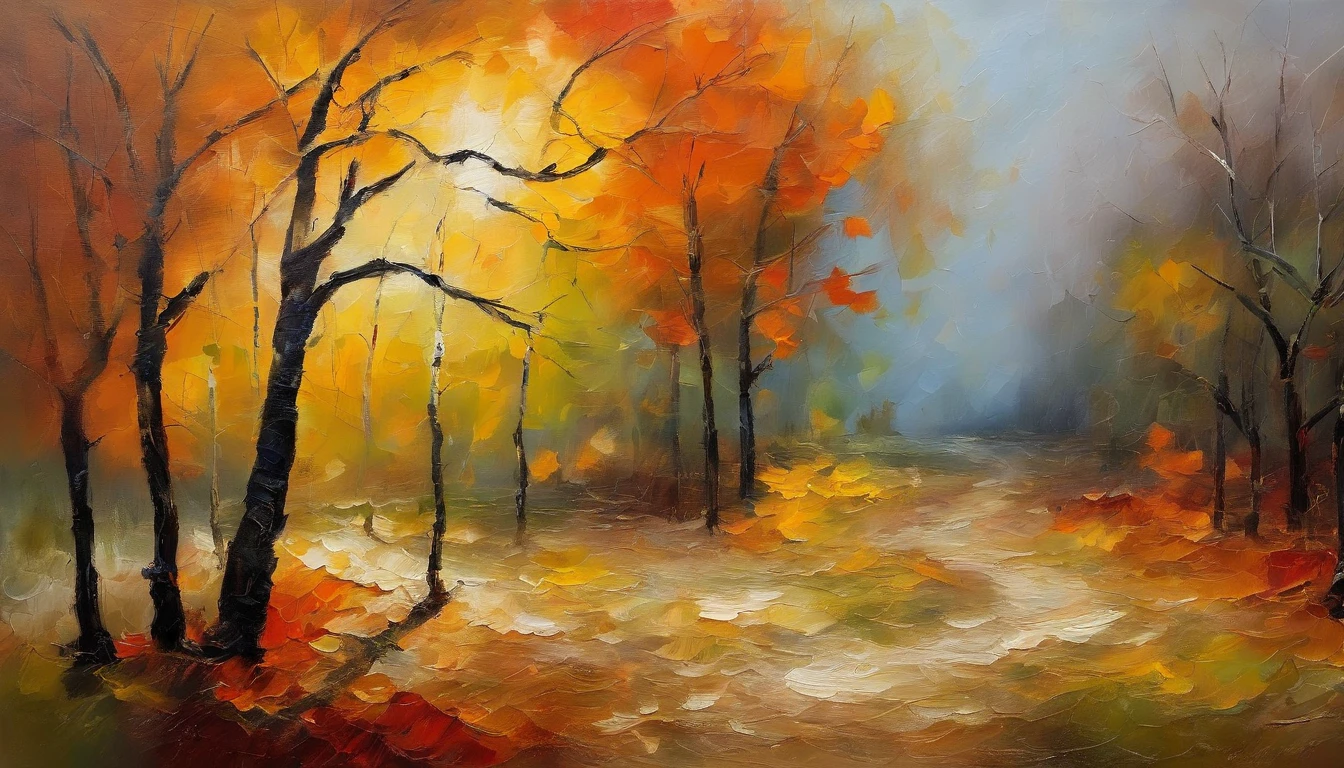 End of autumn、Winter footprint、Happiness、Thanks