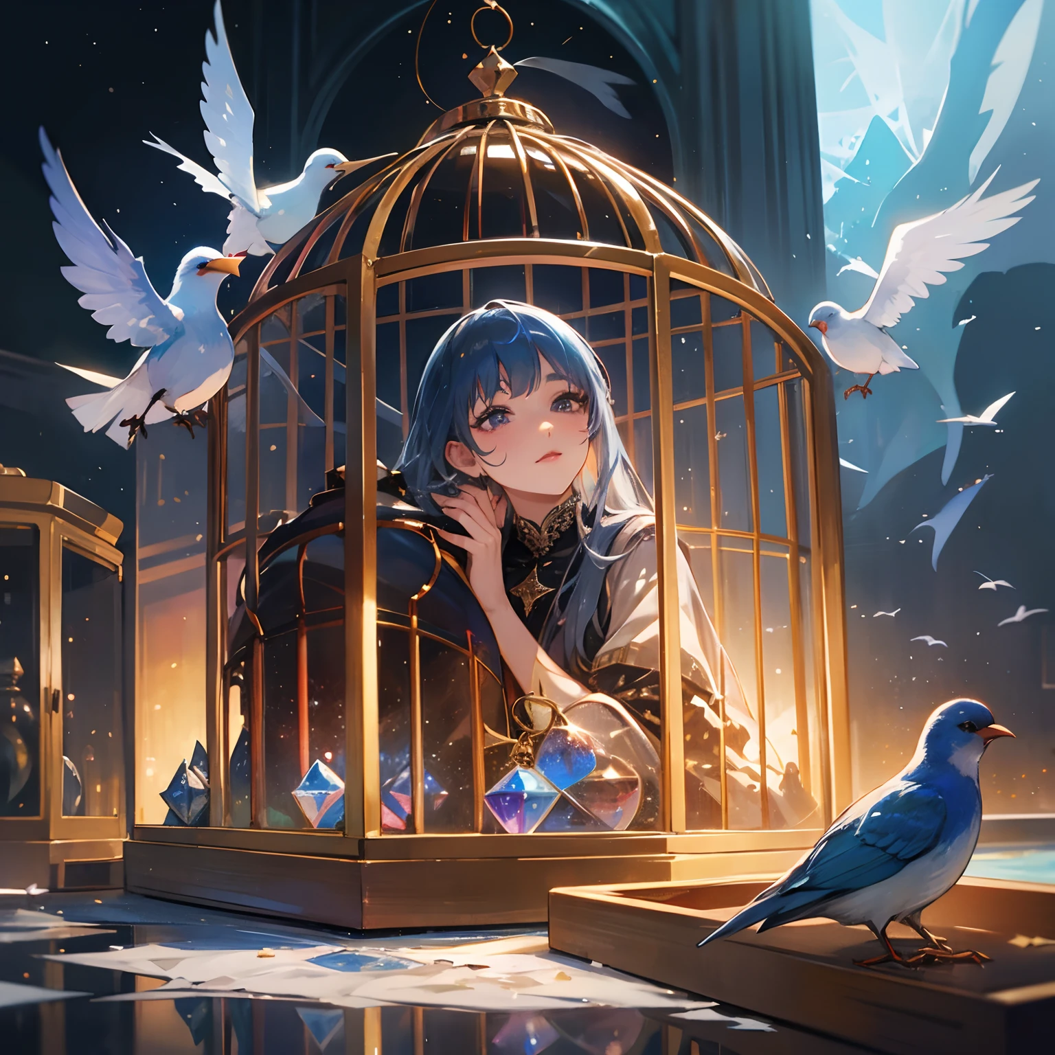 glass、bird cage、In the ice、Fairytale、starrysky、sapphires、ruby、lipsticks