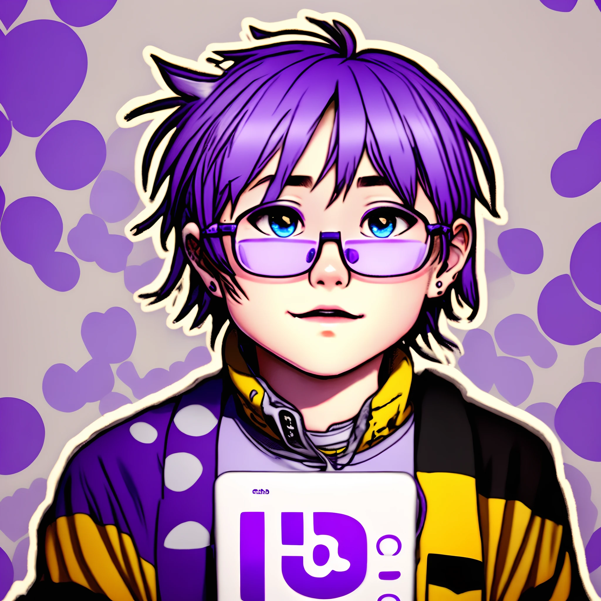 YouTuber BinTRoLL Shiruko Purple