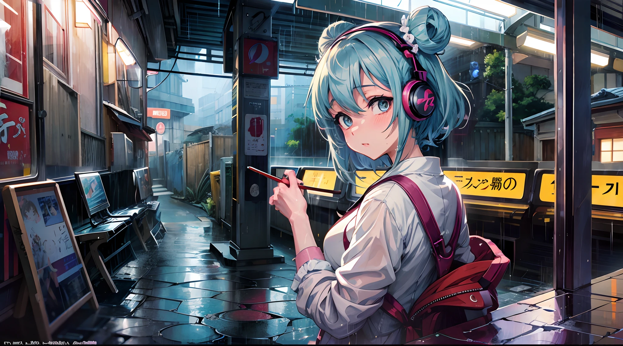 Alley without people